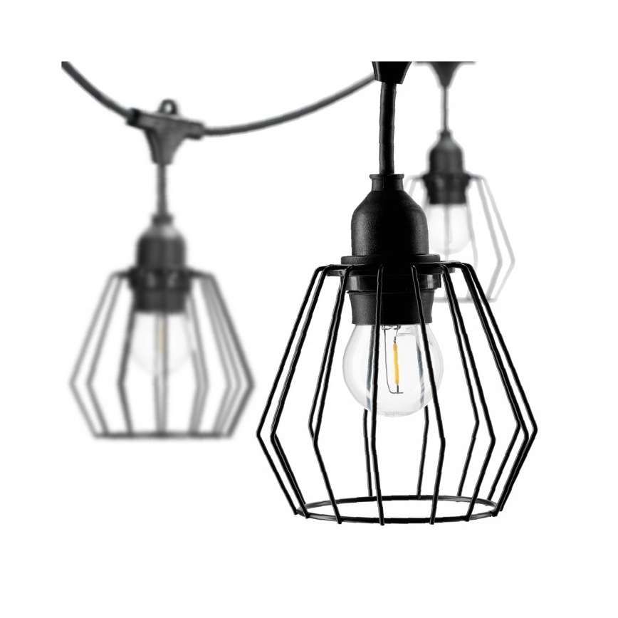 Dekorative Lichterkette für den Außenbereich CRETE 20xE27/230V 25m IP44