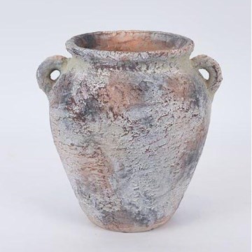 Dekorativer Krug grau/beige 21x24,5 cm