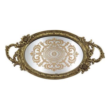Dekoratives Tablett 46,5x24,4 cm golden