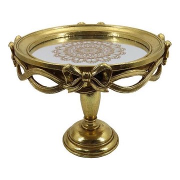 Dekoratives Tablett d 25,5 cm golden
