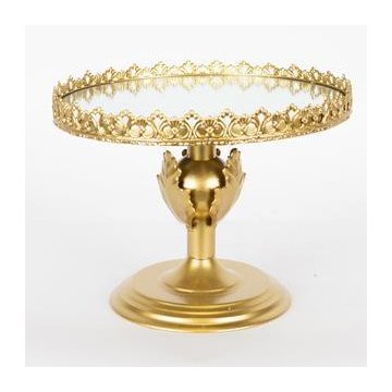 Dekoratives Tablett d 25,5 cm golden