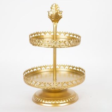 Dekoratives Tablett d 25,5 cm golden