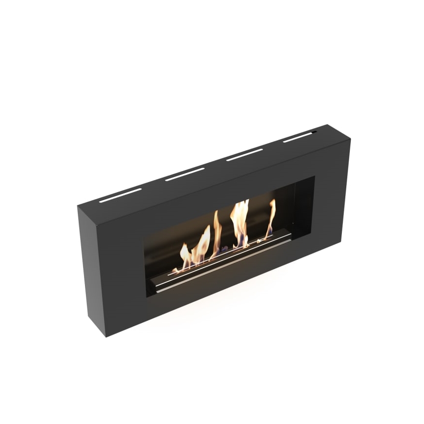 Kratki - Wand-BIO-Kamin 40x90 cm 1,5 kW schwarz