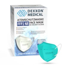DEXXON MEDICAL Atemschutzmaske FFP2 NR Azurblau 1 Stück