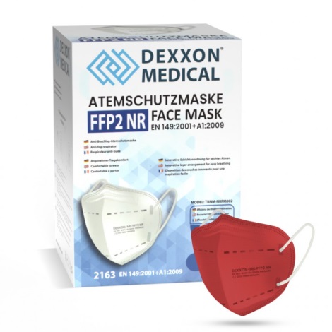 DEXXON MEDICAL Atemschutzmaske FFP2 NR Rot 1 Stück