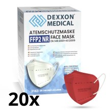 DEXXON MEDICAL Atemschutzmaske FFP2 NR Rot 20St.