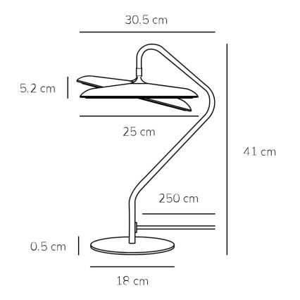 DFTP by Nordlux - ARTIST LED-Tischlampe 15W/230V, schwarz
