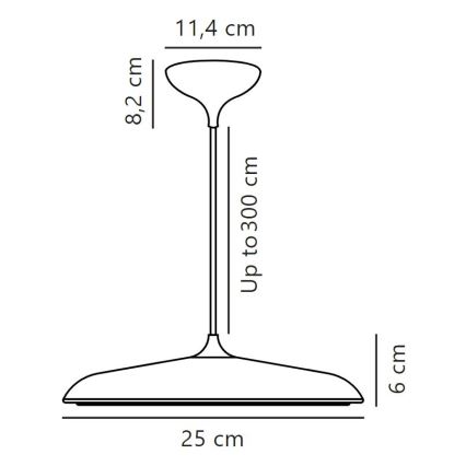 DFTP by Nordlux - Dimmbare LED-Hängeleuchte an Schnur ARTIST LED/14W/230V d 25 cm kupfern