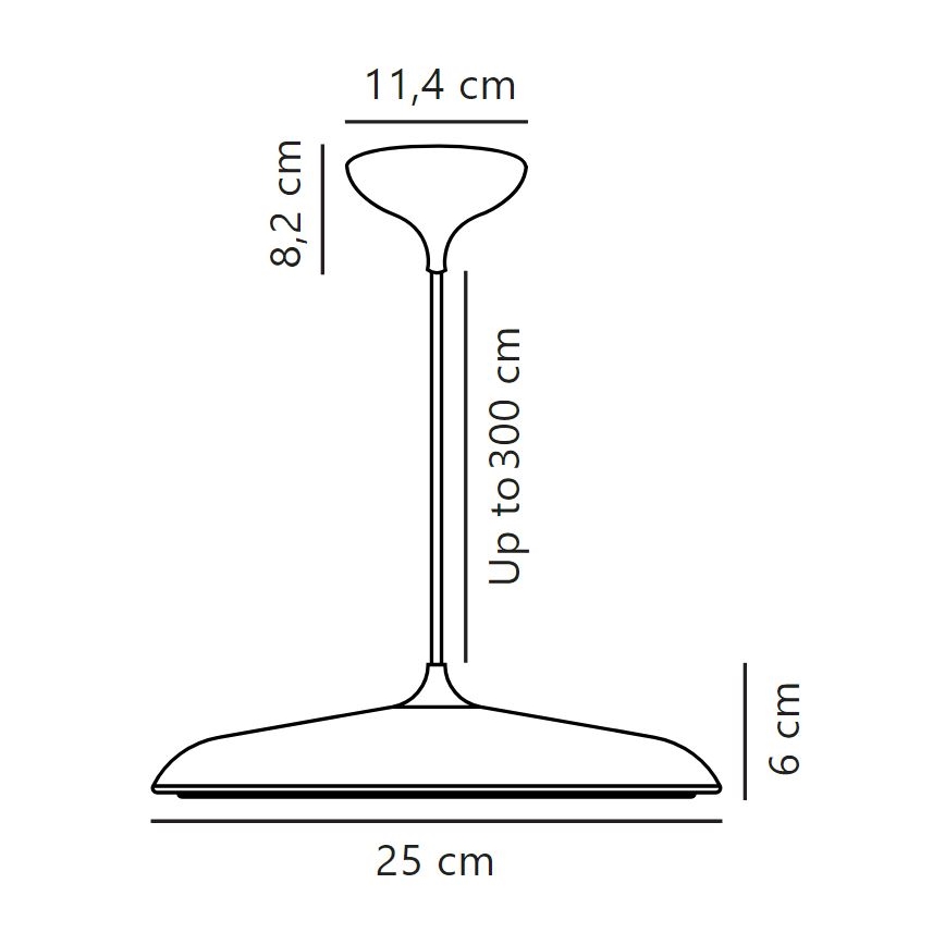 DFTP by Nordlux - Dimmbare LED-Hängeleuchte an Schnur ARTIST LED/14W/230V d 25 cm kupfern