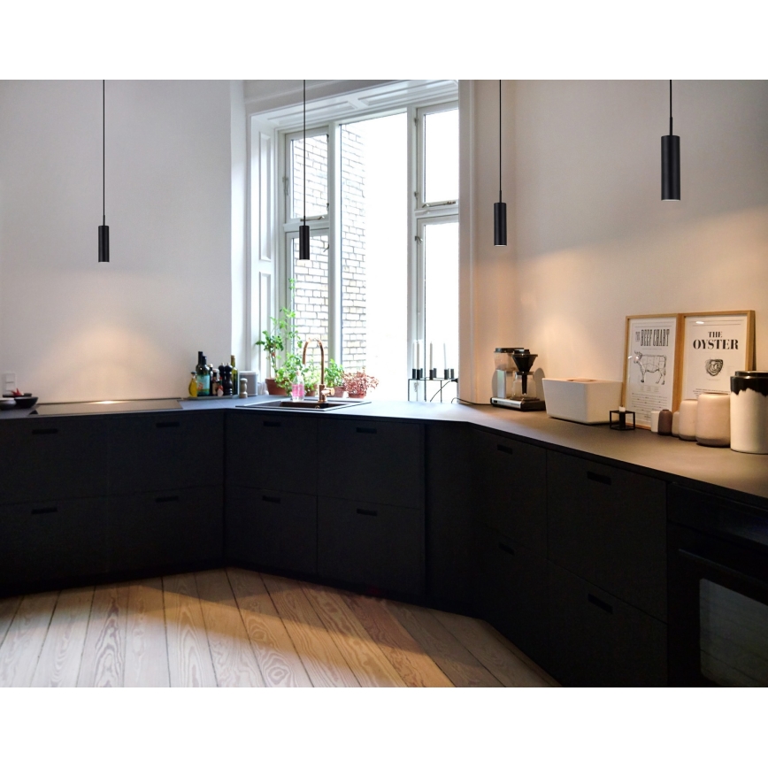 DFTP by Nordlux - Hängeleuchte an Schnur MIB 1xGU10/8W/230V schwarz