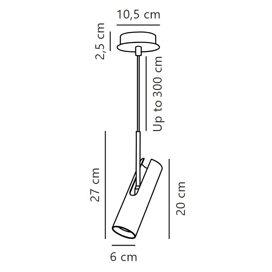 DFTP by Nordlux - Hängeleuchte an Schnur MIB 1xGU10/8W/230V schwarz