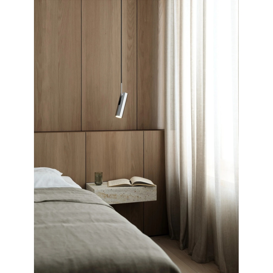 DFTP by Nordlux - Kabel-Pendelleuchte MIB 1xGU10/8W/230V glänzender Chrom