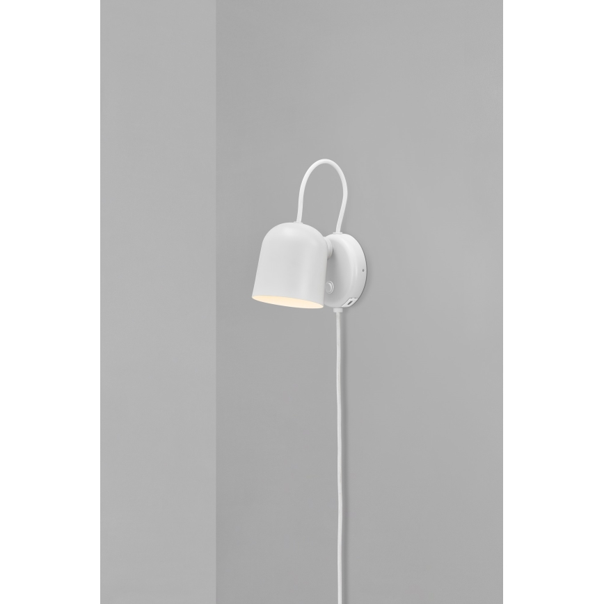 DFTP von Nordlux - Wandleuchte mit USB-Anschluss ANGLE 1xGU10/25W/230V Weiß