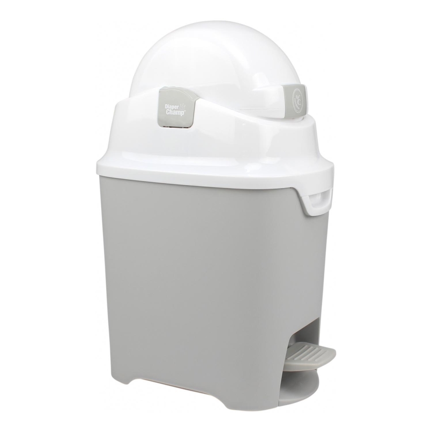 DiaperChamp - Windeleimer ONE HANDSFREE grau