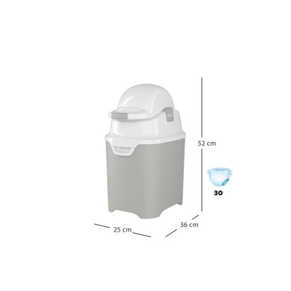 DiaperChamp - Windeleimer ONE weiß