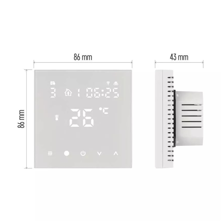 Digital-Thermostat für Fußbodenheizung GoSmart 230V/16A Wi-Fi Tuya