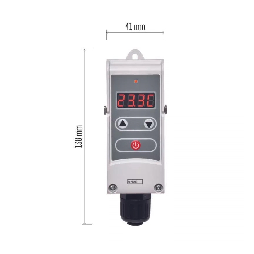 Digitaler Anbauthermostat 230V