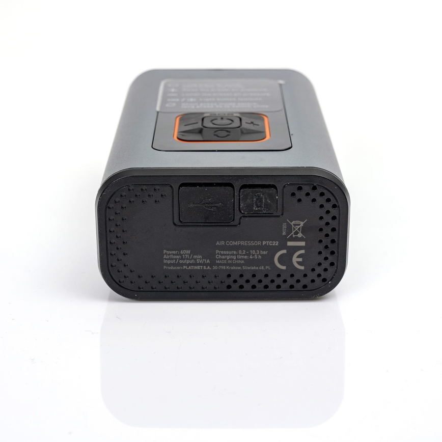 Digitaler LED-Taschenkompressor  3in1 4000 mAh 5W schwarz