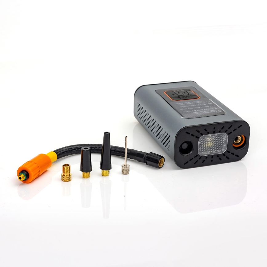 Digitaler LED-Taschenkompressor  3in1 4000 mAh 5W schwarz