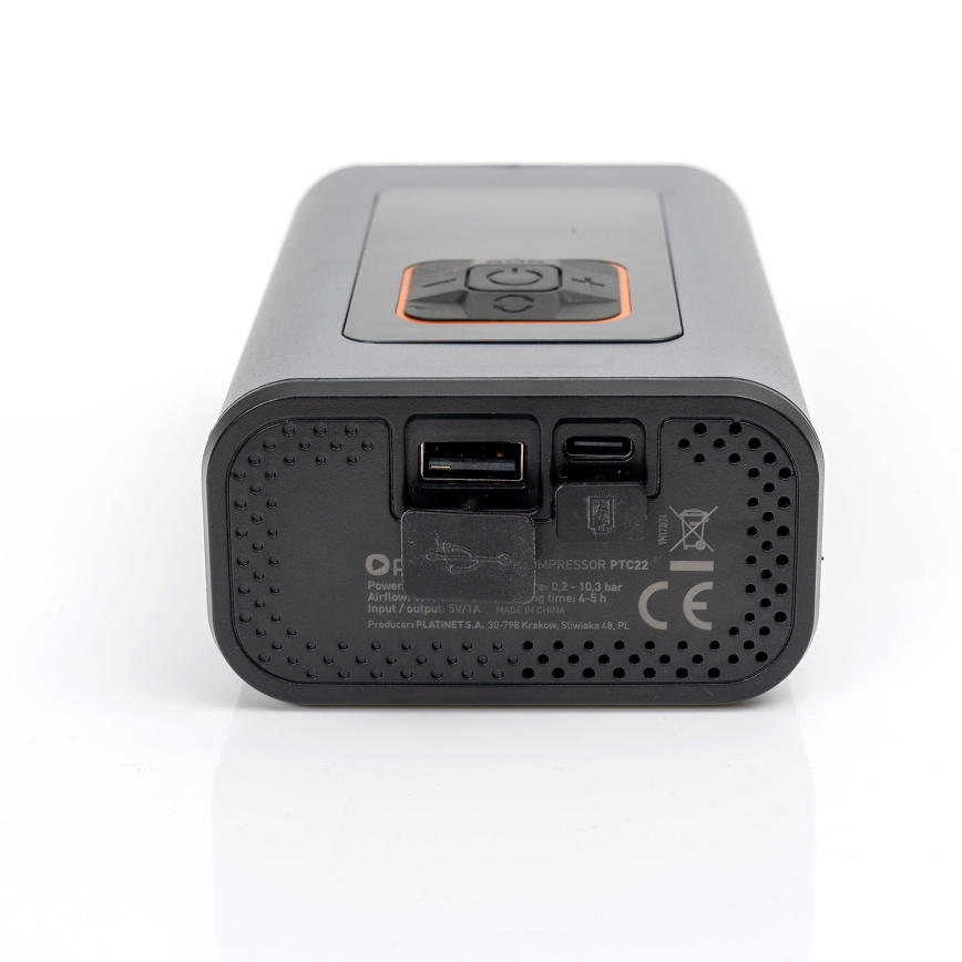 Digitaler LED-Taschenkompressor  3in1 4000 mAh 5W schwarz