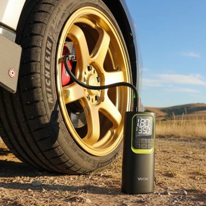 Digitaler Taschenkompressor 5 V 8000 mAh, schwarz