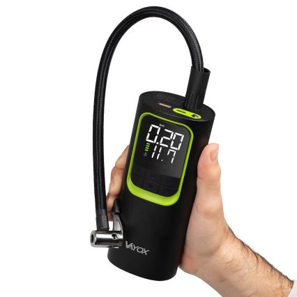 Digitaler Taschenkompressor 5 V 8000 mAh, schwarz