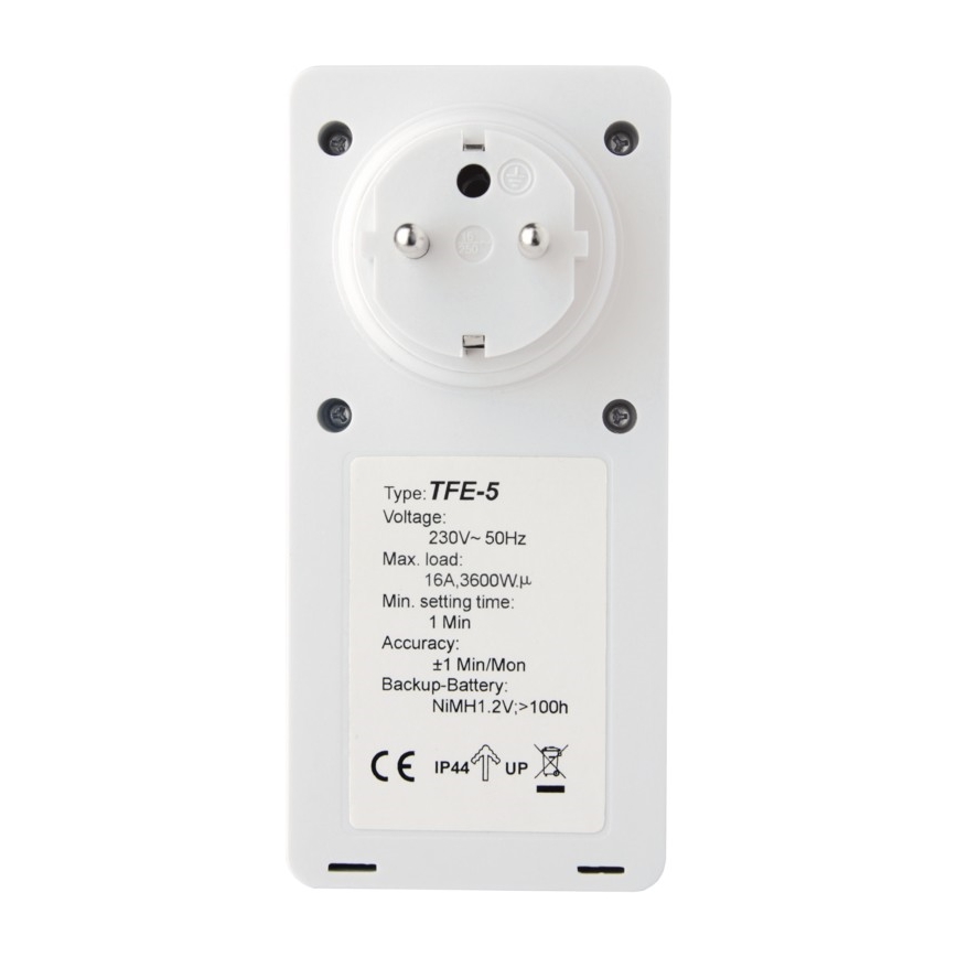 Digitaler Zeischalter 230V/16A IP44