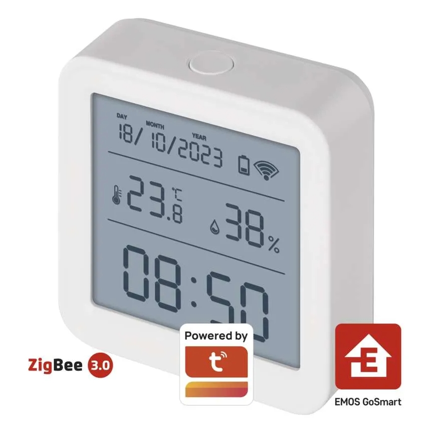 Digitales Smart-Thermometer GoSmart 3xAAA Tuya weiß