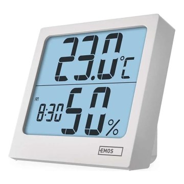 Digitales Thermometer mit Hygrometer 1xAA weiß
