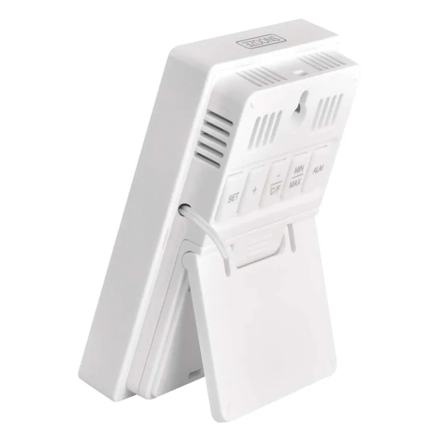 Digitales Thermometer mit Hygrometer 2xAAA weiß