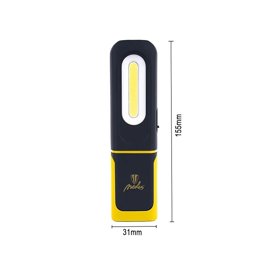 Dimm- und aufladbare LED-Arbeitstaschenlampe LED/8W/5V IP44 420 lm 1200 mAh