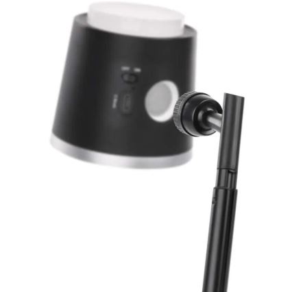 Dimm- und aufladbare LED-Tischleuchte 4in1 LED/6W/3,7V 3000K/4000K/6500K 1500mAh schwarz