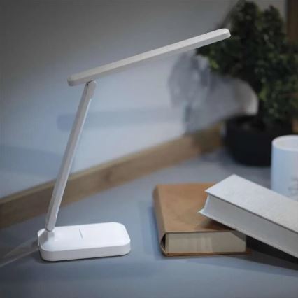 Dimm- und aufladbare LED-Tischleuchte LED/5W/3,7V 3000K/4000K/6500K 800mAh weiß