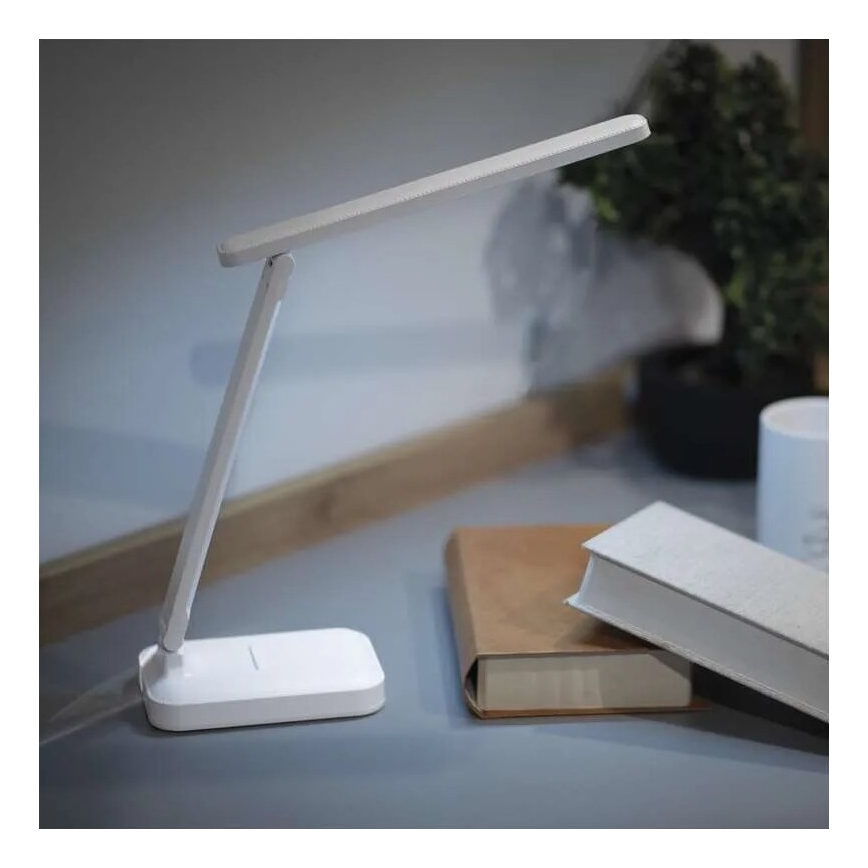 Dimm- und aufladbare LED-Tischleuchte LED/5W/3,7V 3000K/4000K/6500K 800mAh weiß