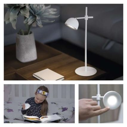 Dimm- und aufladbare LED-Tischleuchte magnetisch 4in1 LED/4,2W/3,7V 4000K 1200mAh weiß