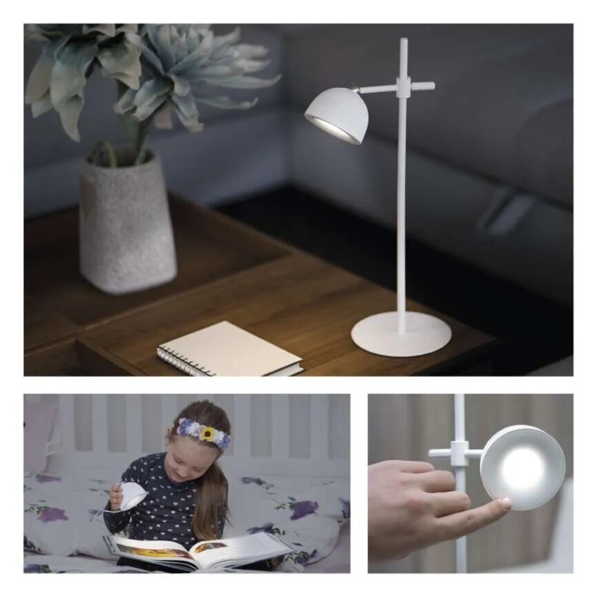 Dimm- und aufladbare LED-Tischleuchte magnetisch 4in1 LED/4,2W/3,7V 4000K 1200mAh weiß