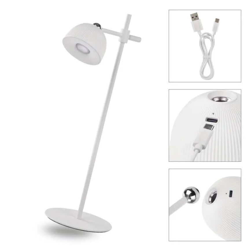 Dimm- und aufladbare LED-Tischleuchte magnetisch 4in1 LED/4,2W/3,7V 4000K 1200mAh weiß
