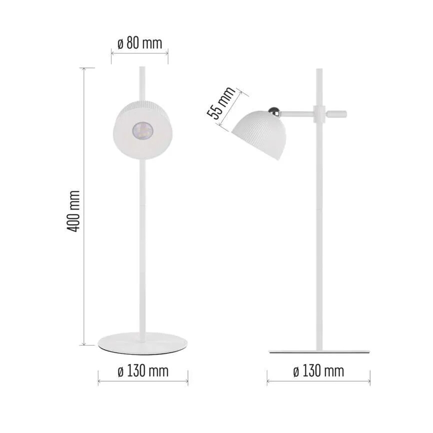 Dimm- und aufladbare LED-Tischleuchte magnetisch 4in1 LED/4,2W/3,7V 4000K 1200mAh weiß