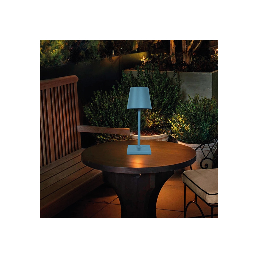 Dimm- und aufladbare LED-Tischleuchte mit Touch-Funktion LED/3,5W/5V 5200mAh blau