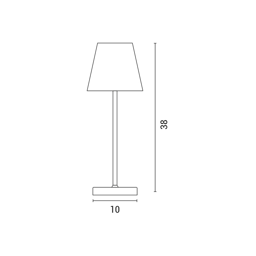 Dimm- und aufladbare LED-Tischleuchte mit Touch-Funktion LED/3,5W/5V 5200mAh grau