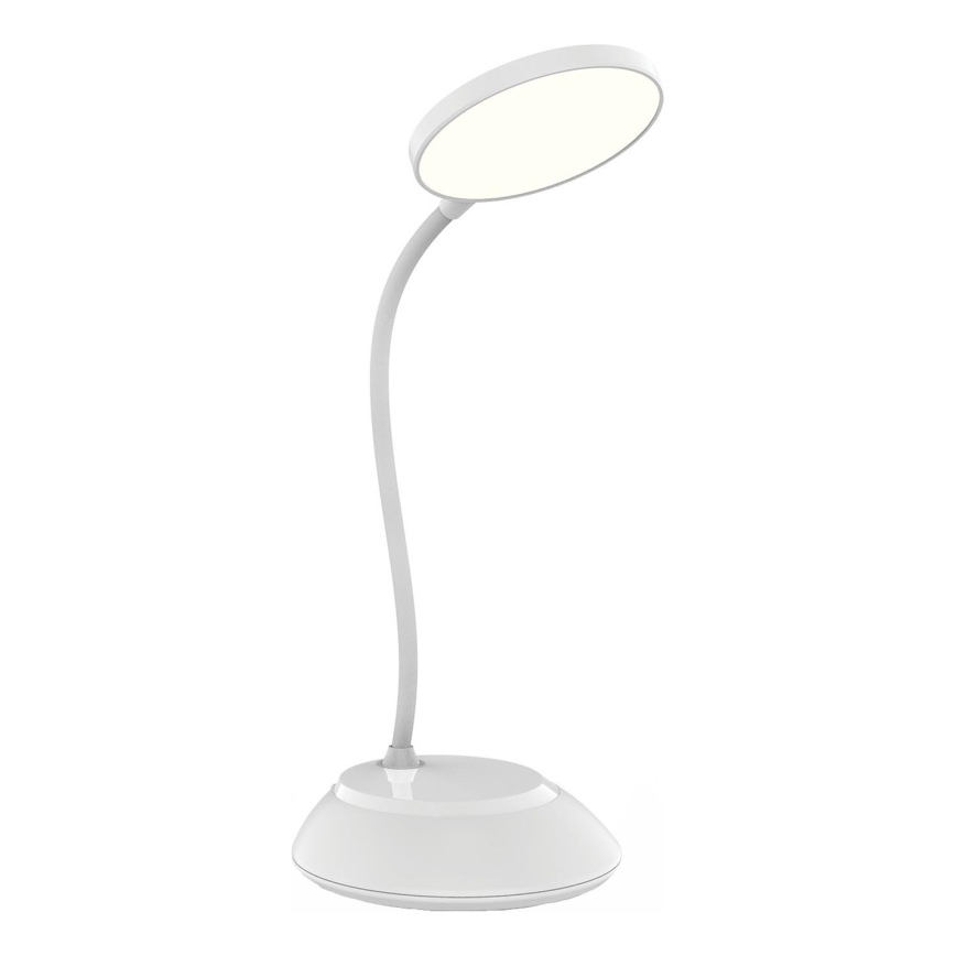 Dimm- und aufladbare LED-Tischleuchte VISUA LED/5W/5V 3000-5000K 1200 mAh weiß