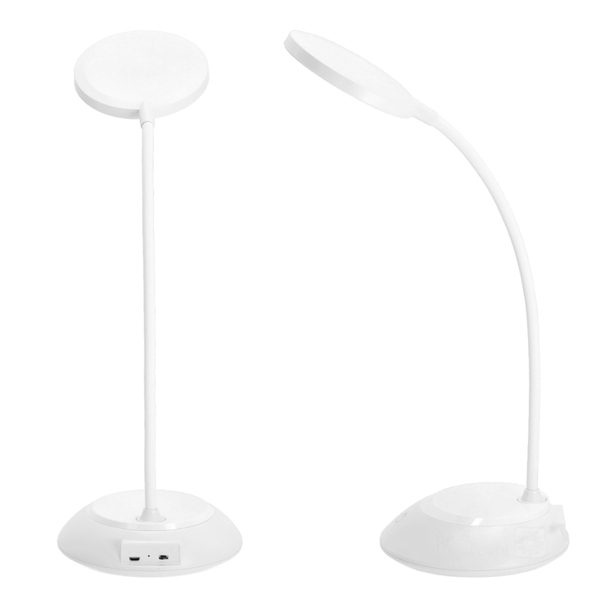 Dimm- und aufladbare LED-Tischleuchte VISUA LED/5W/5V 3000-5000K 1200 mAh weiß