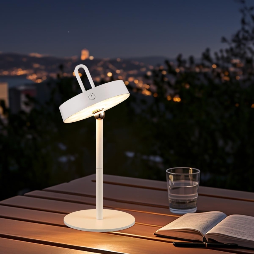 LED dimmbare, wiederaufladbare Touch-Tischlampe GENTLE LED/1,5W/3,7V 3000 mAh IP44 weiß