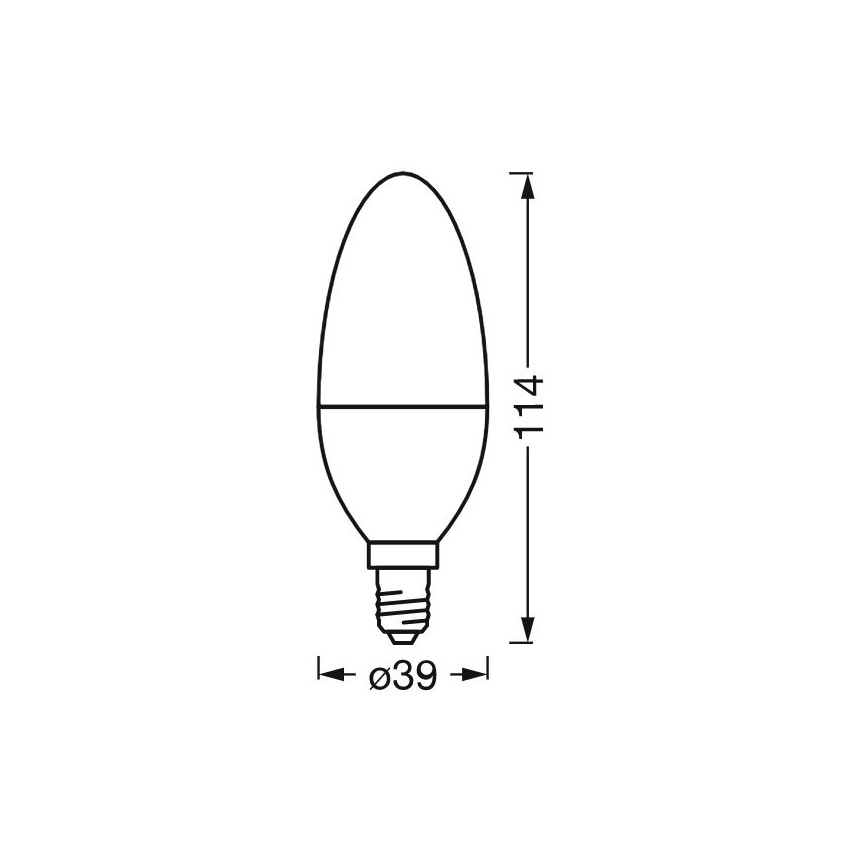 Dimmbare antibakterielle LED-Glühbirne B40 E14/4,9W/230V Wi-Fi - Ledvance