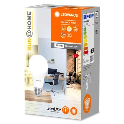 Dimmbare antibakterielle LED-Lampe A40 E27/9W/230V Wi-Fi - Ledvance