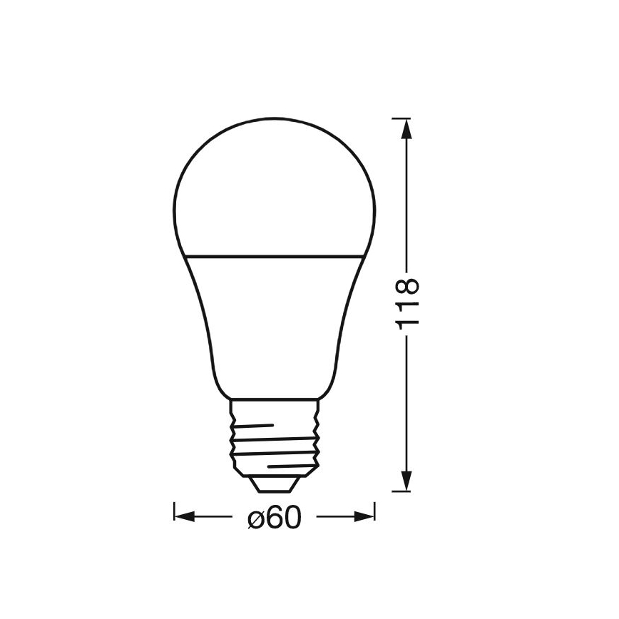 Dimmbare antibakterielle LED-Lampe A40 E27/9W/230V Wi-Fi - Ledvance