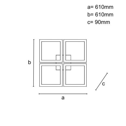 Dimmbare aufgesetzte LED-Deckenleuchte LED/215W/230V 3000–6500K + Fernbedienung