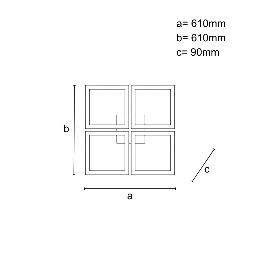 Dimmbare aufgesetzte LED-Deckenleuchte LED/215W/230V 3000–6500K + Fernbedienung