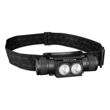 Dimmbare, aufladbare LED-Aluminium-Stirnlampe LED/2600 mAh IP65