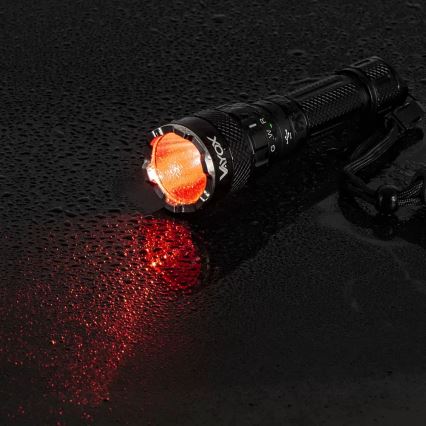 Dimmbare, aufladbare LED-RGBW-Taschenlampe LED/15W/5V IP66 1500 glänzend 2000 mAh